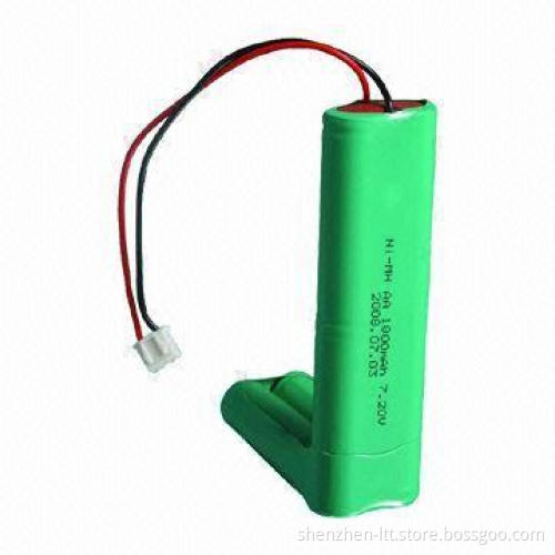 NI-MH 1,800mAh Rechargeable Battery Pack, 7.2V, with UL/CE/RoHS Marks